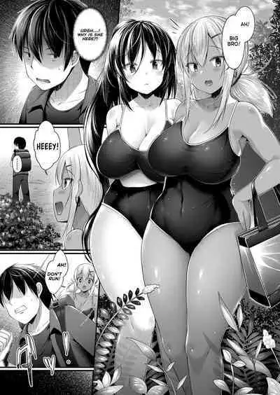 [Kotoba Ai] Hitori Camp o Shite itara Kuro Gal JK na Imouto to Imouto no Tomodachi ga Rannyuu shite kita Kekka Zenpen (COMIC Grape Vol. 93) [English] [Thennos Scans]