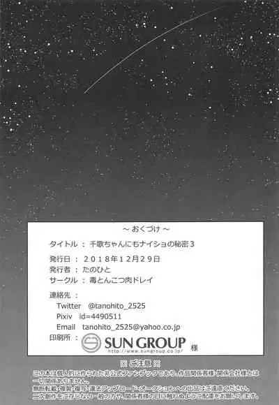Chika-chan ni mo Naisho no Himitsu 3