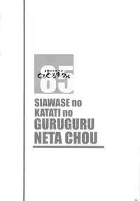 (C85) [Shiawase Kyouwakoku (Shiawase no Katachi)] Shiawase no Katachi no Guruguru Neta Chou + Paper