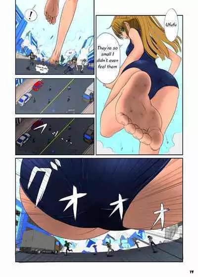 [Ashurame Gajoh (Hakuto)] Toaru Shoujo no Miniature Play | A Certain Specific Girl's Miniature Play (Big Girl Crushed Us) [English] [Digital] [Colored]