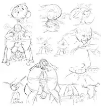 [8 no Ji Club] Anguish Battle (Street Fighter / King of fighters ) + site sketches