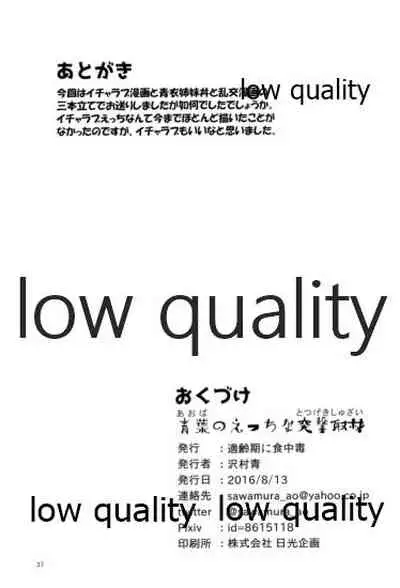 (C90) [Tekireiki ni Shokuchuudoku (Sawamura Ao)] Aoba no Ecchi na Totsugeki Shuzai (Kantai Collection -KanColle-)