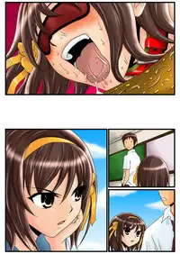 (C79) [Mousou Kai no Juunin wa Iki Teiru (Kandanchi)] Suzumiya Haruhi-san wa Oshikko wo Nomu no ga Daisuki mitai desu. Kouhen (Suzumiya Haruhi no Yuuutsu)