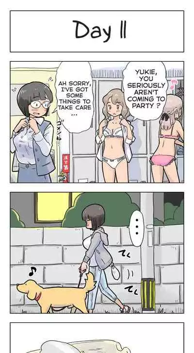 [Lithium] 100-nichigo ni Aiken to Sex suru Jimi Kyonyuu Megane-chan (Day 1-15) [English] [Milky_y]