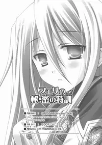 (COMIC1☆3) [Nirvana Soft (HIRONII)] Felli no Hi-Mitsu Tokkun (Chrome Shelled Regios) [English]