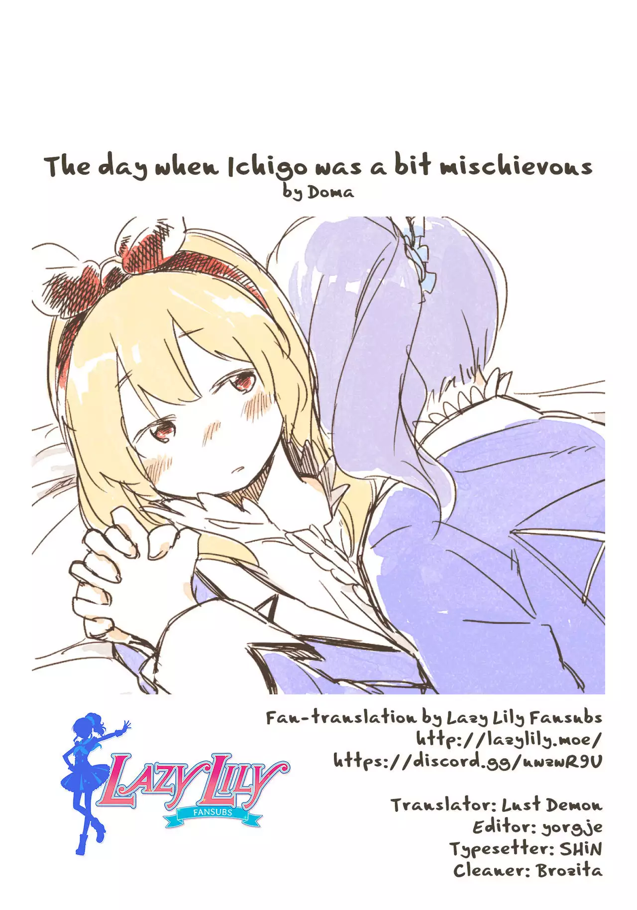 Ichigo-chan ga Chotto Ijiwaru na Hi | The day when Ichigo was a bit mischievous