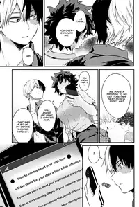 (Douyara Deban no Youda! 10) [Kyujitsusyukkin (Chikaya)] Love Me Tender 3 (Boku no Hero Academia) [English] [Casual Scans]