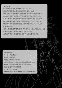 (C77) [Natsuotome (Akabashi Yuusuke)] Anonymity 7 (Touhou Project)