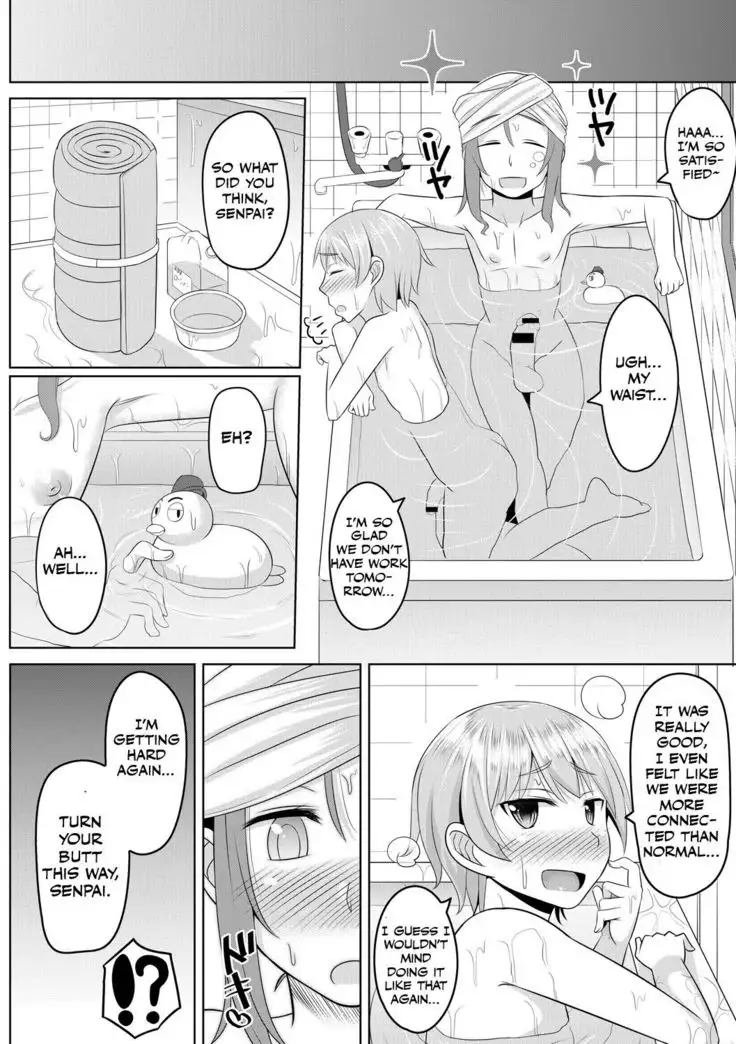 Cosplay Otokonoko-tachi ~ Ushiro no Ana ni Iretai Kankei Ch. 2 Senpai to Ofuroba Nurunuru Ecchi