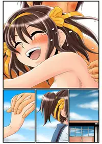 (C79) [Mousou Kai no Juunin wa Iki Teiru (Kandanchi)] Suzumiya Haruhi-san wa Oshikko wo Nomu no ga Daisuki mitai desu. Kouhen (Suzumiya Haruhi no Yuuutsu)