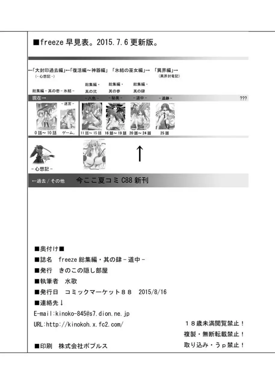 freeze Soushuuhen・So No Shi -Douchuu-