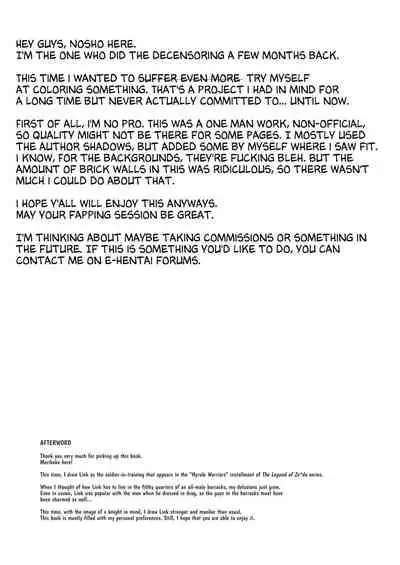 [Morittokoke (Morikoke)] Kunrenhei no Junan | The Torturous Training of New Recruits (The Legend of Zelda) [English] [Decensored] [Colorized] [Digital]