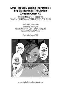 (C93) [Mousou Engine (Korotsuke)] Martina Onee-chan no Junan | Big Sis Martina's Tribulation (Dragon Quest XI) [English] =TLL + mrwayne=
