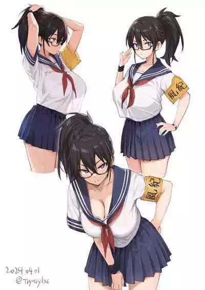 Atarashii Fuuki Iinchou ga Kyonyuu Sugiru Ken 2