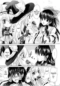 (C78) [UNIYA (Shinonome Ryu)] Marisa, Mushrooms, and Fiendish Miko (Touhou Project) [English] {pesu}